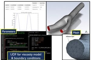 Blood Flow Analysis of a Bifurcating Artery